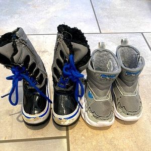 Totes Snow Boots/Skechers Snow Boots size 6 toddler waterproof